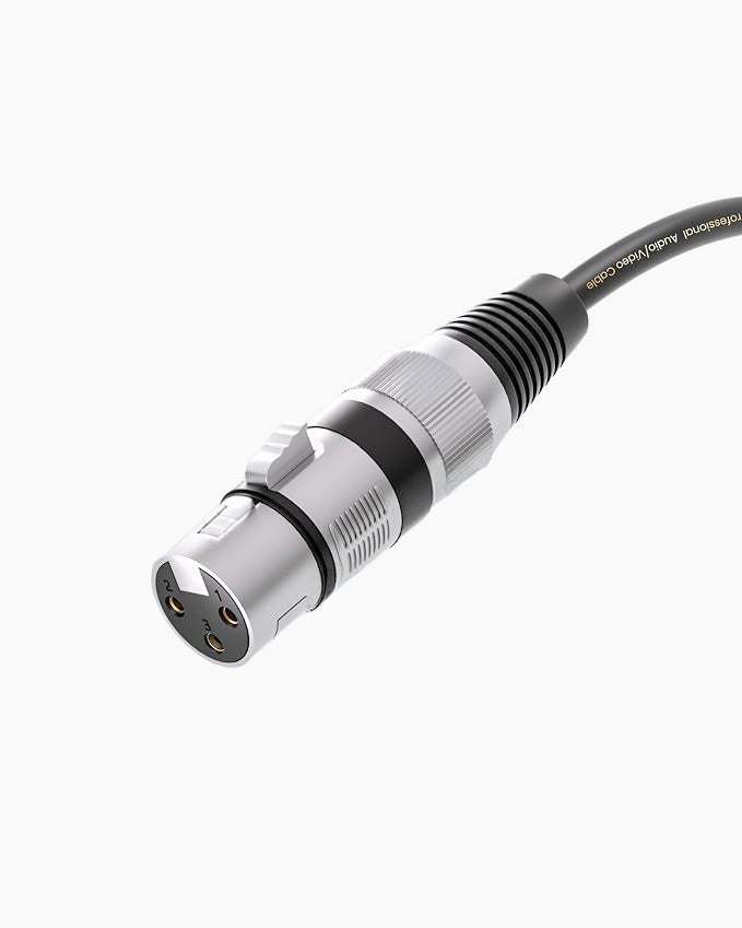 Tisino Female XLR to 1/4'' TRS Microphone Cable, 6.35mm Stereo Jack to 3-pin XLR Female