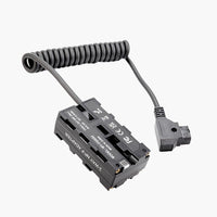 D-Tap para Double-Sided NP-F Dummy Battery Power Adapter