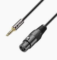 J&D XLR to Jack 3.5 mm Microphone Cable, XLR Female to 3.5 mm 4.5m