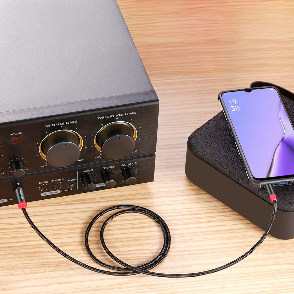 SHULIANCABLE Cabo Áudio Stereo 3.5mm para 6.35mm - 3m
