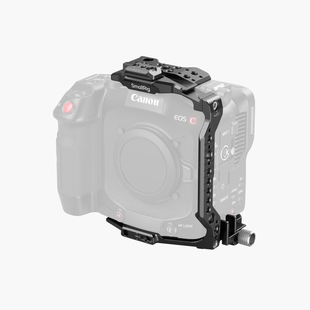 SmallRig Camera Cage montada na Canon EOS C80